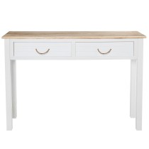 Console Alexandra House Living White Brown Wood 110 x 81 x 30 cm