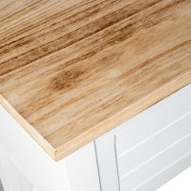 Console Alexandra House Living Blanc Marron Bois 110 x 81 x 30 cm