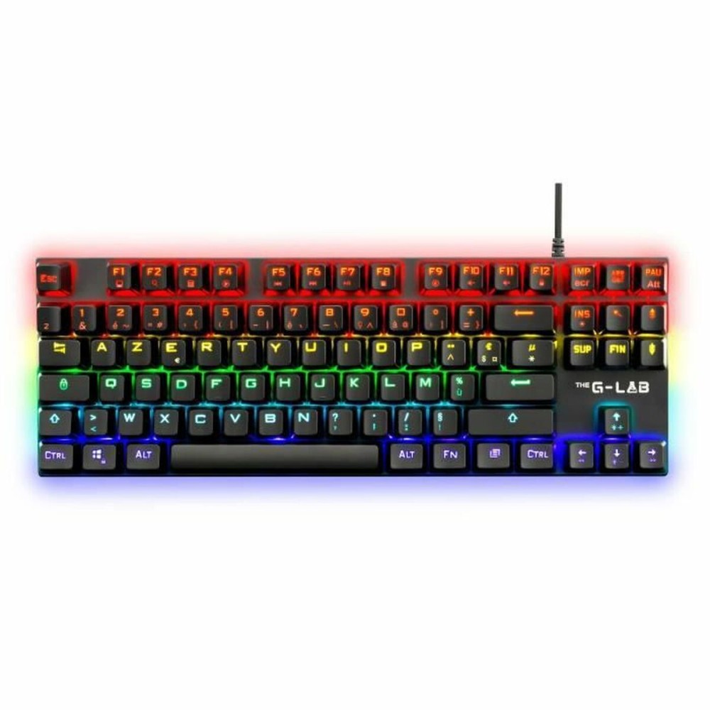 Gaming Tastatur The G-Lab Mercury AZERTY Französisch Schwarz