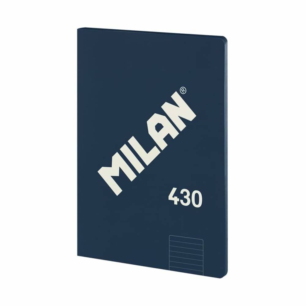 Notebook Milan 430 Blue A4 48 Sheets 21 x 29,7 cm (3 Units)