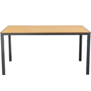 Table de Salle à Manger Alexandra House Living Blanc Marron 150 x 47 x 90 cm Polyéthylène