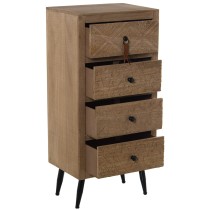 Schubladenschrank Alexandra House Living Braun Holz 40 x 86 x 30 cm