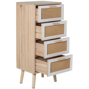 Chest of drawers Alexandra House Living White Brown Wood 40 x 91 x 30 cm