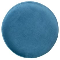 Pouf Alexandra House Living Bleu Argenté Velours Bois 10 x 42 x 35 cm