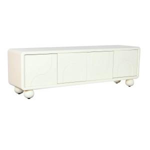 Meubles de télévision DKD Home Decor Blanc Bois MDF 160 x 37 x 50 cm