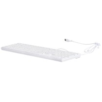 Tastatur Activejet Klawiatura USB K-3066SW Weiß QWERTY