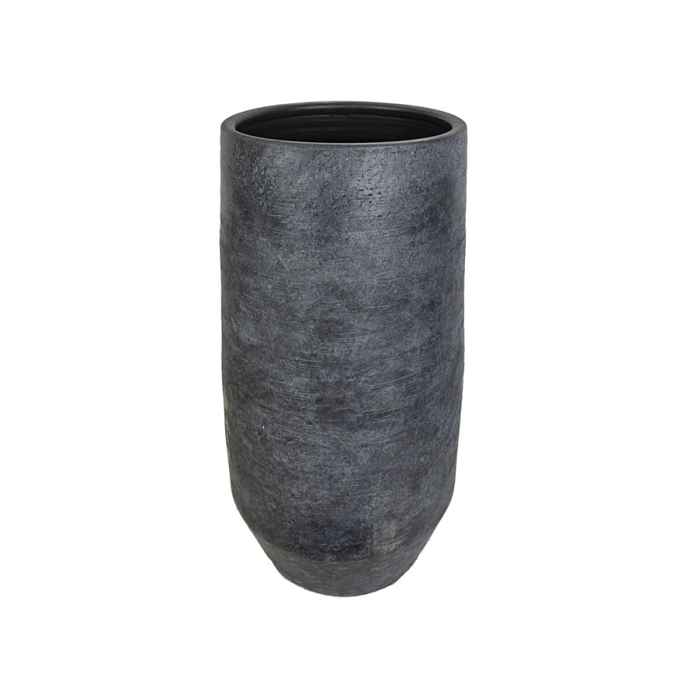 Blumenvase Romimex Grau aus Keramik 24 x 52 x 24 cm