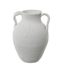 Vase Alexandra House Living Weiß Grau aus Keramik 22 x 23 x 30 cm