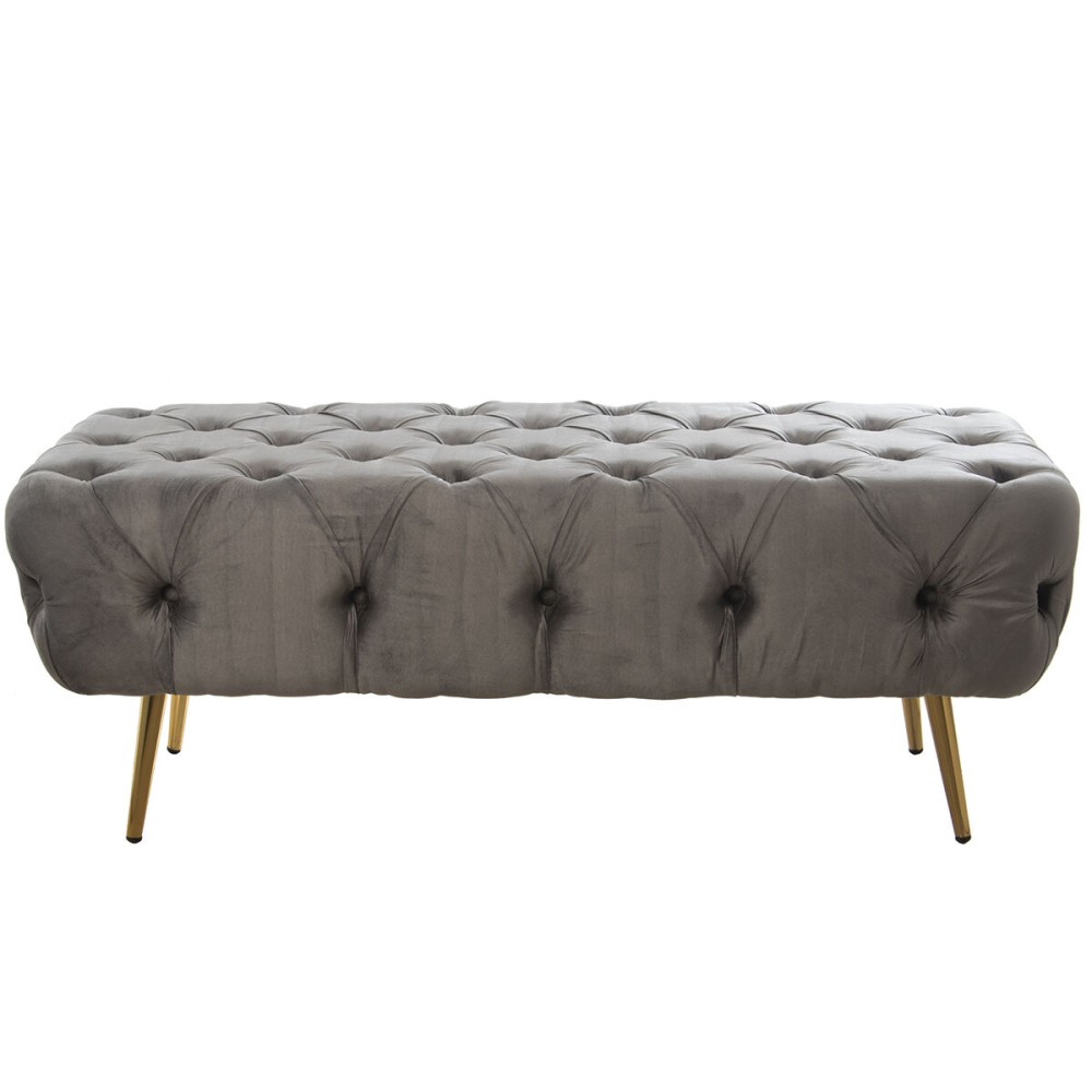 Foot-of-bed Bench Alexandra House Living Grey Wood 120 x 45 x 50 cm