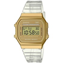 Unisex Watch Casio VINTAGE COLLECTION - TRANSPARENT BAND - GOLD