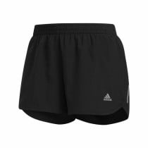 Damen-Sportshorts Adidas Run Short SMU Schwarz 4"