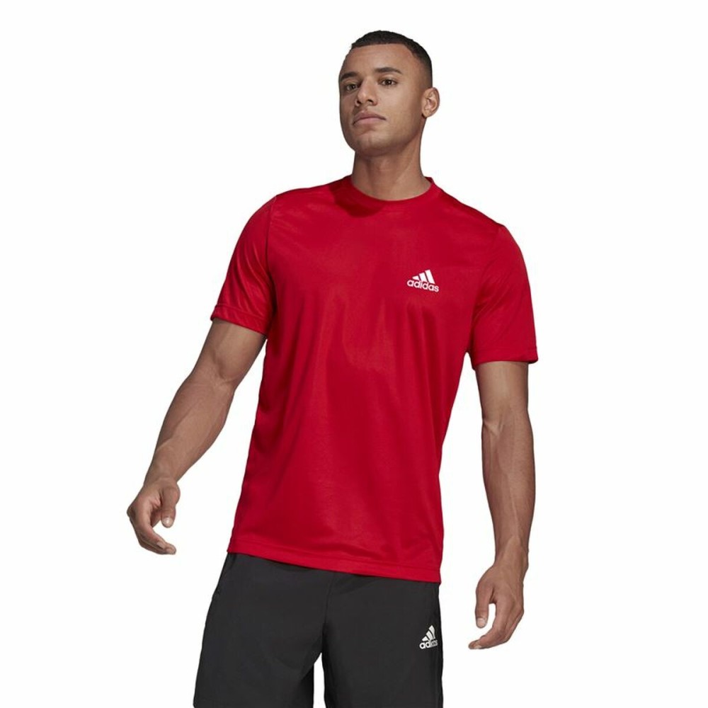 Herren Kurzarm-T-Shirt  Aeroready Designed To Move Adidas Designed To Move Rot