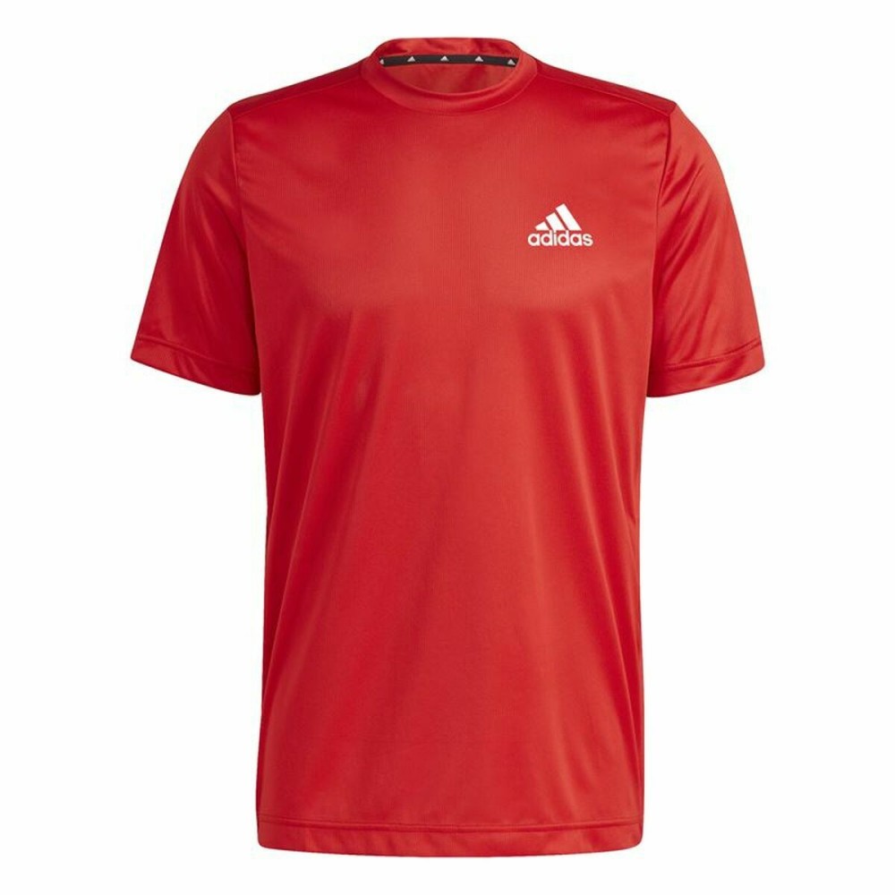 Herren Kurzarm-T-Shirt  Aeroready Designed To Move Adidas Designed To Move Rot