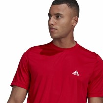 Men’s Short Sleeve T-Shirt  Aeroready Designed To Move Adidas Designed To Move Red