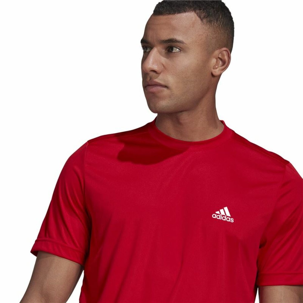 Herren Kurzarm-T-Shirt  Aeroready Designed To Move Adidas Designed To Move Rot