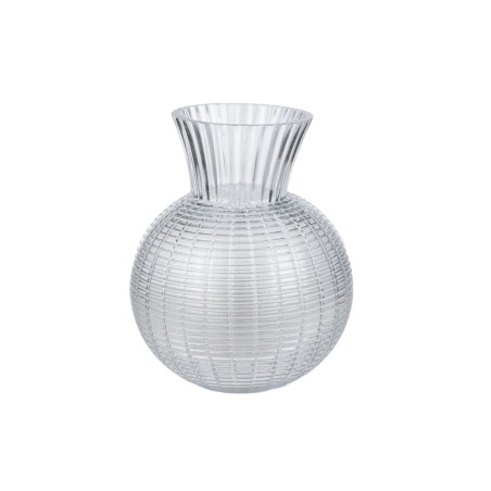 Vase Romimex Transparent verre Rayures 21 x 25 x 21 cm