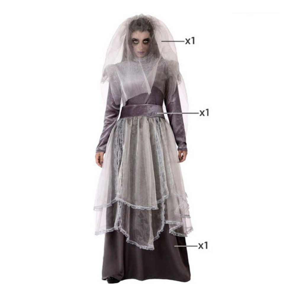 Costume for Adults Grey Zombies (3 Pieces)