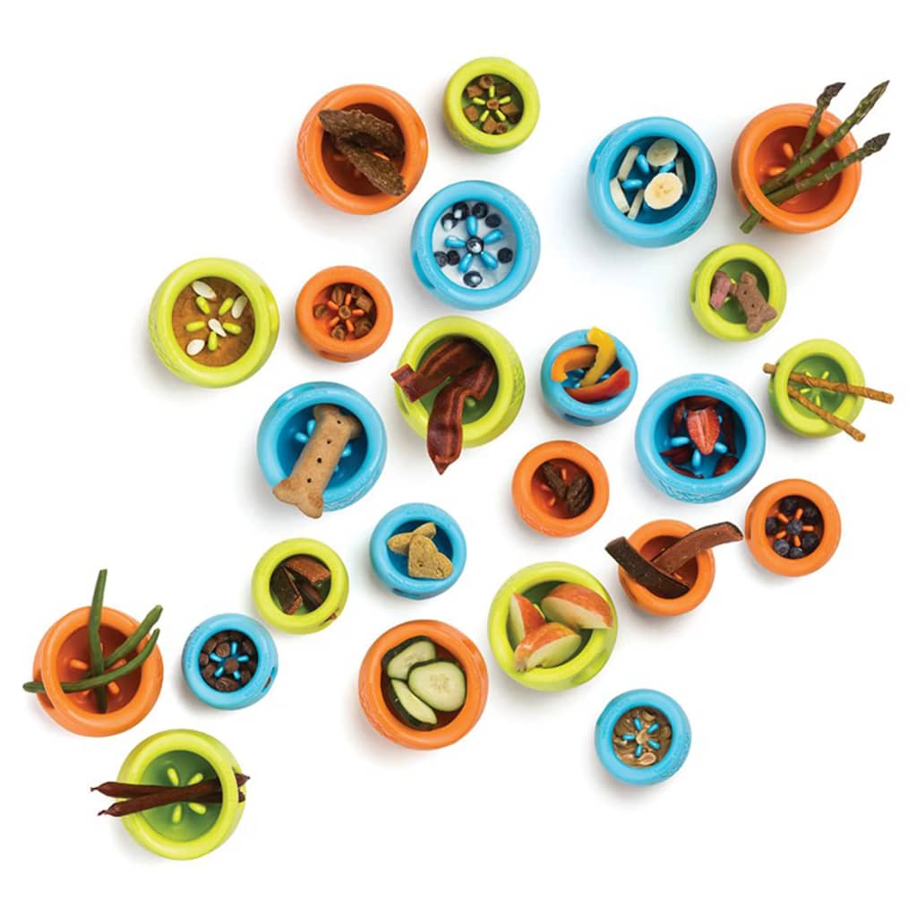 Hundespielzeug mit Zogoflex Toppl Apfelgrün S