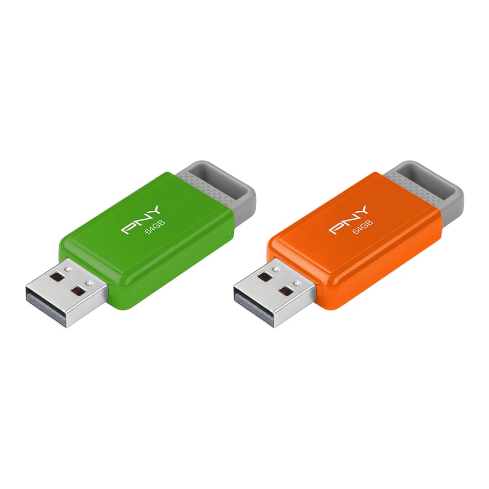 PNY 64GB USB 2.0 Flash Drive 2-Pack