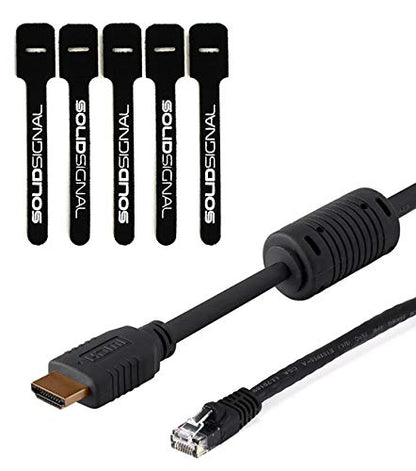 Blackmagic Design ATEM Mini Pro ISO HDMI Live Stream Switcher Bundle with 6’ HDMI Cable, 7’ Cat5e Cable, and 5-Pack of SolidSignal Cable Ties (SWATEMMINIBPRISO)