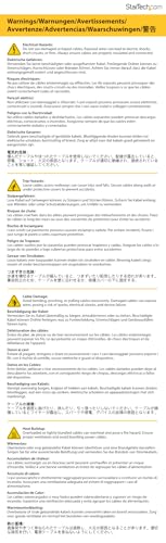 StarTech.com Cat5e Ethernet Cable10 ft - Blue - Patch Cable - Snagless Cat5e Cable - Network Cable - Ethernet Cord - Cat 5e Cable - 10ft