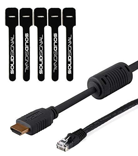 Blackmagic Design ATEM Mini Pro ISO HDMI Live Stream Switcher Bundle with 6’ HDMI Cable, 7’ Cat5e Cable, and 5-Pack of SolidSignal Cable Ties (SWATEMMINIBPRISO)