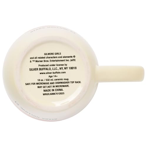 Silver Buffalo Gilmore Girls Ceramic Mug Featuring Luke’s Logo, 18 Ounces