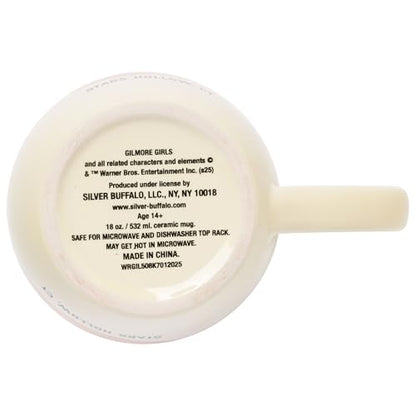 Silver Buffalo Gilmore Girls Ceramic Mug Featuring Luke’s Logo, 18 Ounces