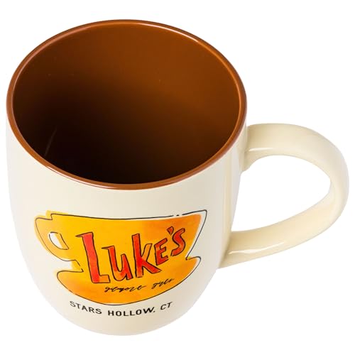 Silver Buffalo Gilmore Girls Ceramic Mug Featuring Luke’s Logo, 18 Ounces