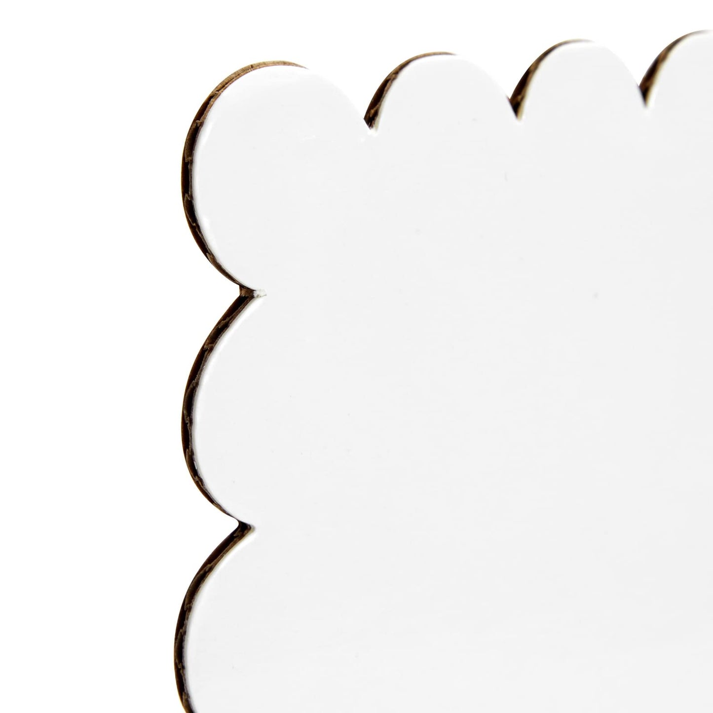 Sparkle and Bash Cake Board Rectangle - 14 x 10 In, White Foil, Pack of 25 - Scalloped Edge Sturdy Paper Base for Desserts & Cupcakes - Quarter Sheet Cake Boards