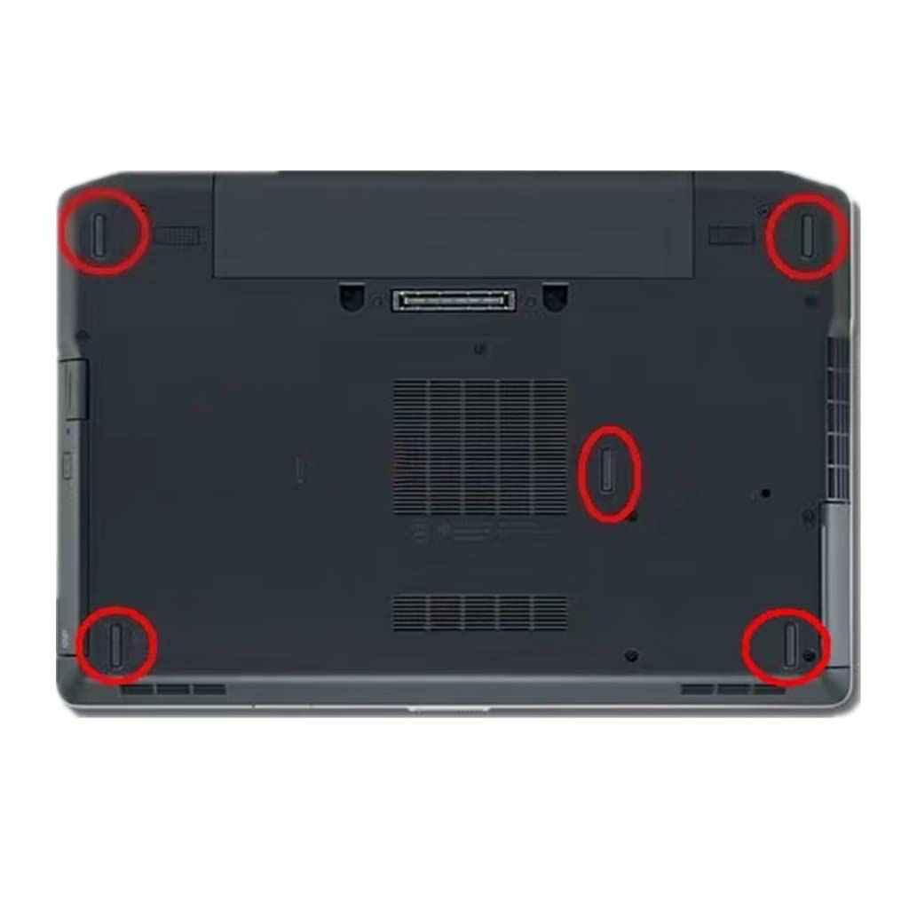 Replacement Rubber Foot Feet Bottom Base Cover Compatible with DELL E6220 E6420 E6330 E6320 E5520 E5420 Laptop Feet Bottom Case