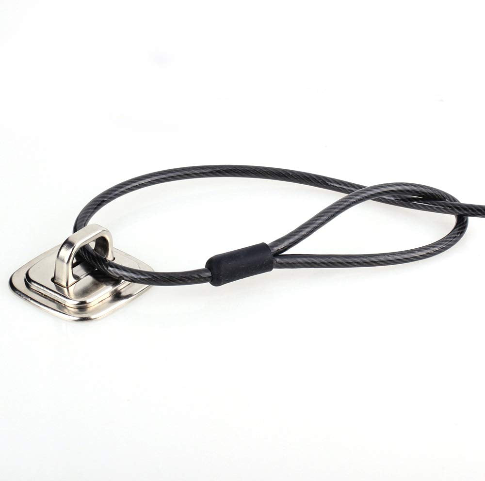 Security Anchor Base Plate for Keyed or Combination Cable Locks,Desk Mount Anchor Accessory for Cable Locks