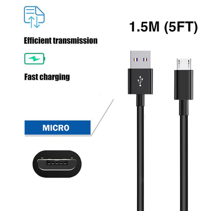 5Ft(60in) Micro USB Charger Cable for JBL Flip 4, Flip 3 ,Flip 2, JBL Charge 2+, Charge 3, JBL Pulse 2, Pulse 3, JBL Clip, Clip Plus, JBL Xtreme, JBL Go 2 Bluetooth Speaker Power Adapter Charging Cord