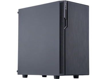 Rosewill FBM-X2-400-HELIX Micro-ATX Mini-Tower-PC-Gehäuse für Gaming und Büroanwendungen mit vorinstalliertem 400-W-Netzteil, Unterstützung für 240-mm-AIO-Wasserkühlung, 2x USB 2.0, 1x USB 3.0