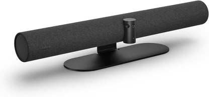 Jabra PanaCast 50 – Intelligente 180°-Panorama-4K-Videokamera für Besprechungsräume – Umfassende Videokonferenzkamera mit vollständiger Raumabdeckung, einfach einzurichtende Weitwinkel-Webcam mit Mikrofonen – Schwarz 