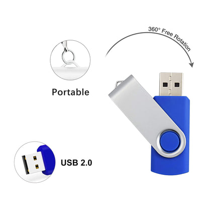 Rpanle USB for Windows 10 Install Recover Repair Restore Boot USB Flash Drive, 32&64 Bit Systems Home&Professional, Antivirus Protection&Drivers Software, Fix PC, Laptop and Desktop, 16 GB USB - Blue