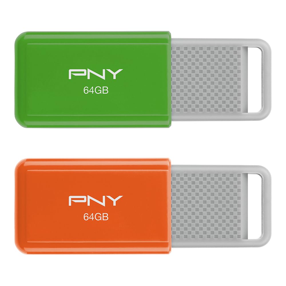PNY 64GB USB 2.0 Flash Drive 2-Pack