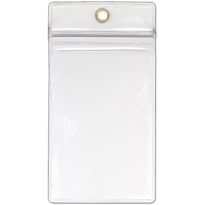 StoreSMART® USB Flash Drive/Memory Card & Business Card Holders 5-Pack - Zip-Top and Hang Hole - Open Short Side (R3578ZIPS-FLASH-5)