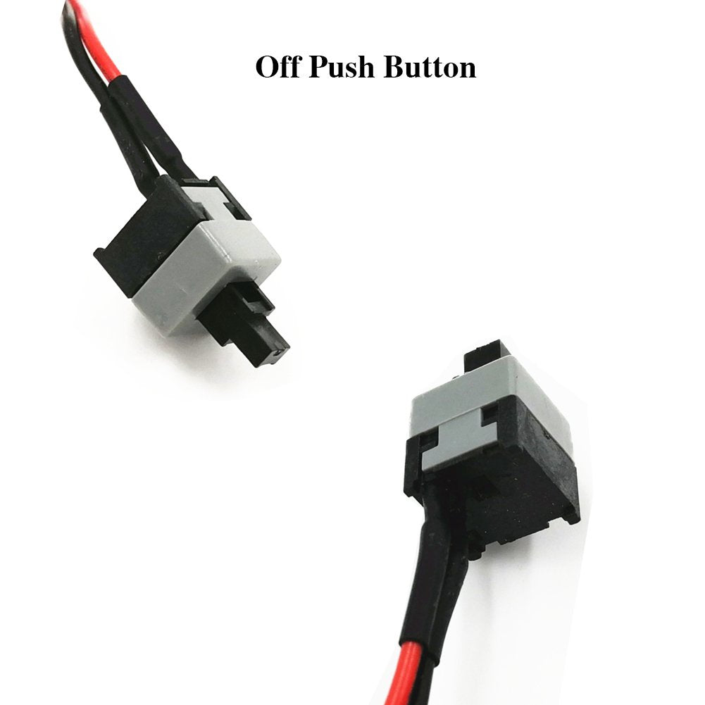 skineat 3-Pack 2 Pin SW PC Desktop Power Cable on/Off Push Button ATX Computer Switch Cord 45CM