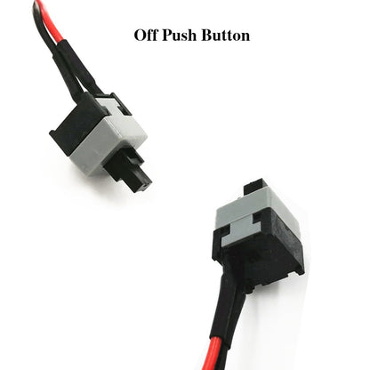 skineat 3-Pack 2 Pin SW PC Desktop Power Cable on/Off Push Button ATX Computer Switch Cord 45CM