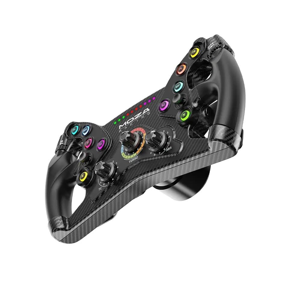 MOZA KS Lenkrad 300 mm Butterfly-Style GT-Rennlenkrad, vollständig anpassbarer Sim-Racing-Gaming-Simulator, kompatibel mit Drittanbieter-Basen über Hub