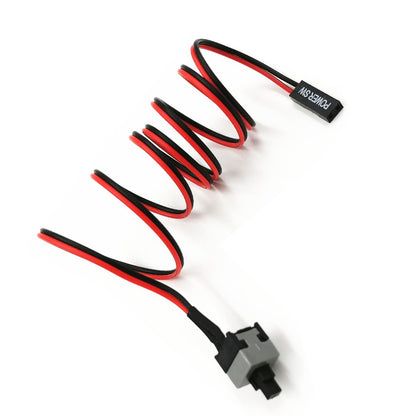 skineat 3-Pack 2 Pin SW PC Desktop Power Cable on/Off Push Button ATX Computer Switch Cord 45CM