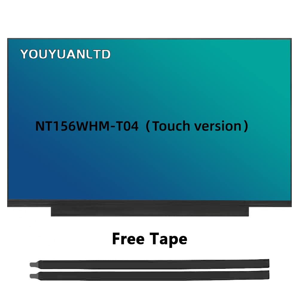 NT156WHM-T04 V8.0 Fit NT156WHM T04 LCD Screen Replacement HD 1366x768 40Pin OnCell Touch LED Display (Only for NT156WHM-T04, Not for Others)