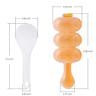 Rice Ball Shaker,Rice Ball Molds, DIY Ball Shaped Kitchen Tools Shakers Food Decor for Kids DIY Lunch Maker Mould with a Mini Rice scoop