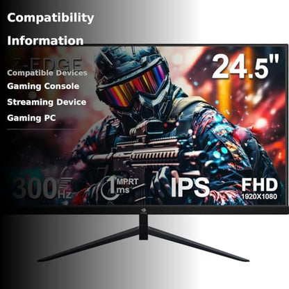 Z-Edge 32-Zoll-Curved-Gaming-Monitor, FHD 1080P 240Hz Curved-Monitor, 1500R Computermonitor, MPRT 1ms Monitor, UG32P 2x DP 1.4 Anschlüsse und 2x HDMI 2.0 Anschlüsse 