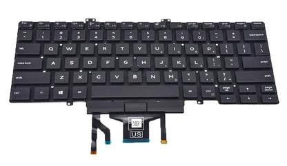 Replacement Keyboard for Dell Latitude 3400 5400 5401 5410 5411 7400 7410 Series Laptop with Backlit with Pointer US Layout（NOT Fit for Latitude 7400 2-in-1）