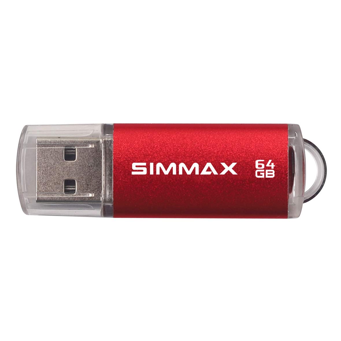 SIMMAX Flash-Laufwerk 2er-Pack 64 GB USB 2.0 Flash-Laufwerke, USB-Sticks, Speichersticks mit LED-Anzeige (Rot/Lila)