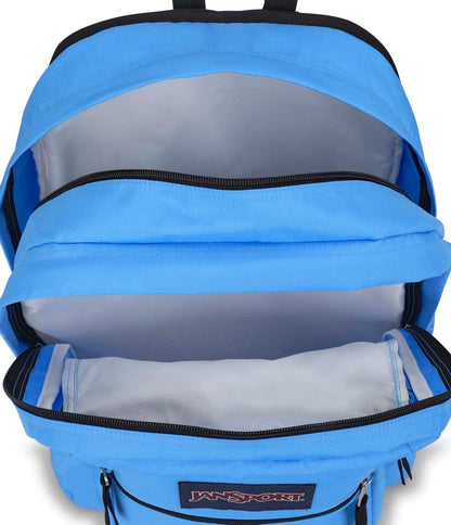 JanSport Laptop-Rucksack – Computertasche mit 2 Fächern, ergonomischen Schultergurten, 15-Zoll-Laptopfach, Tragegriff – Bücherrucksack – Erdbeer-Dusche 