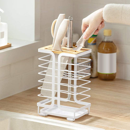 Poeland Knife Block Kitchen Knife Holder Storage Organizer