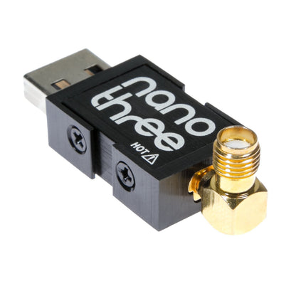 NooElec NESDR Nano 3 - Premium Tiny RTL-SDR w/Aluminum Enclosure, 0.5PPM TCXO, SMA & MCX Input & Custom Heatsink. RTL2832U & R820T2-Based Software Defined Radio